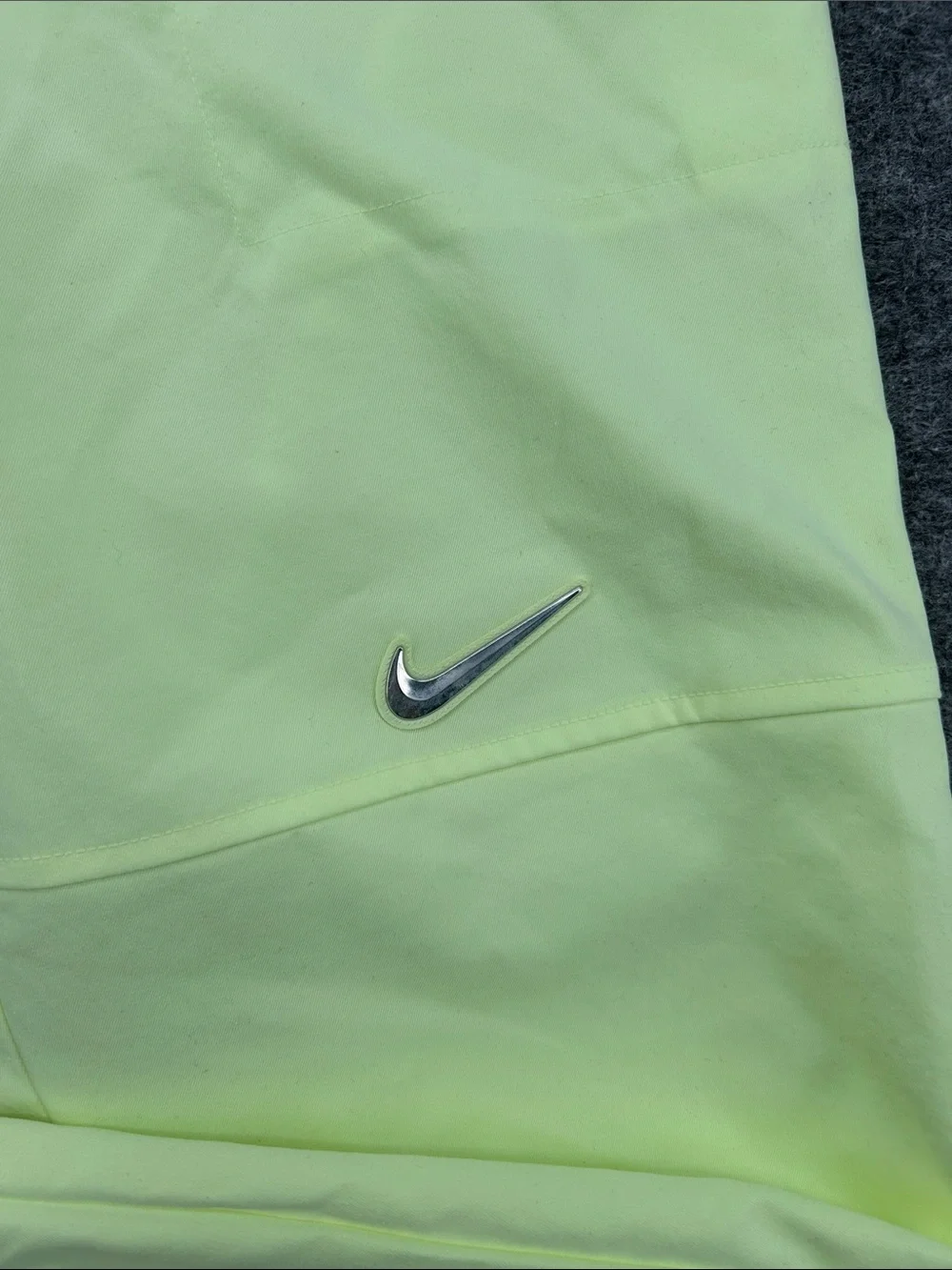 Nike Women's Sportswear Woven Pants in a bright neon green/yellow XS